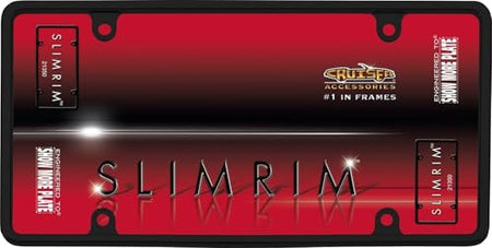 Cruiser Accessories Cruiser Accessories 21350 Slim Rim License Plate Frame, Black - Outdoor Depot