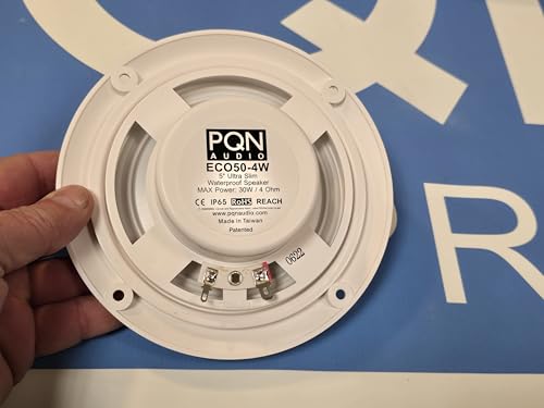 PQN Audio PQN Audio ECO50-4W Waterproof Marine Speakers - RV, Camper, Boat, Wall and Floor Outdoor Speakers - Outdoor Depot