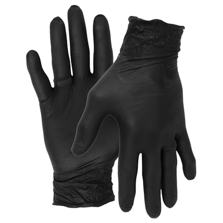 Performance Tool Performance Tool W89012 Large Black Nitrile Gloves Medium - Outdoor Depot