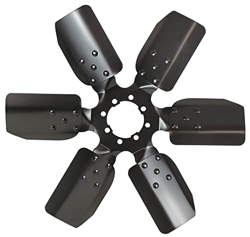 Derale Derale 17117 Heavy Duty Fan Blade Series 1000 17" Steel Clutch Fan Standard Rotation , Black - Outdoor Depot