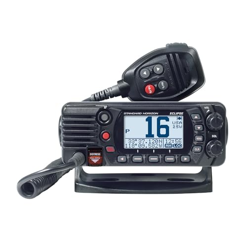 Standard Horizon GX1410GB Eclipse Series 25W Fixed Mount VHF & GPS, Black