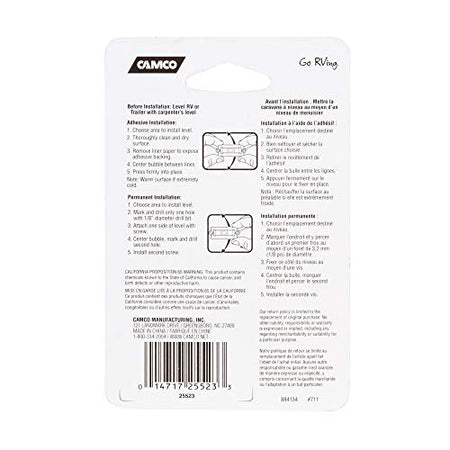 Camco Camco Camper/RV Level - Features Front to Back/Side to Side RV Leveling - Easy Install w/Screws or - Outdoor Depot