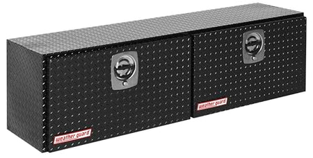 Weather Guard Weather Guard Model 365-5-02 Super Hi-Side Truck Box, Aluminum, Gloss Black, 10.8 cu ft - Outdoor Depot