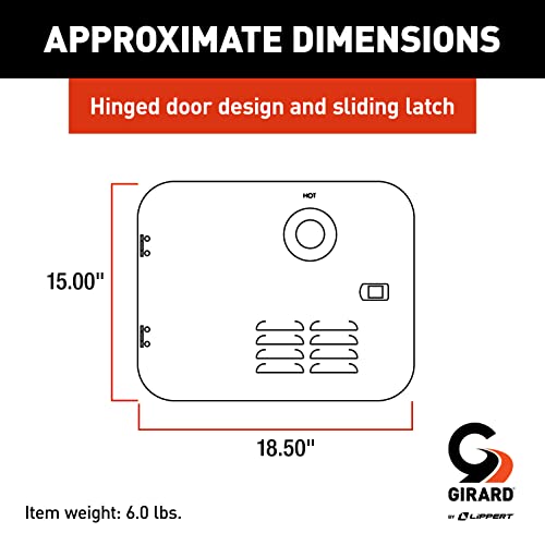 GIRARD Girard Products Llc RV Water Heater Door Installation Kit - 6-Gallon, Black - Outdoor Depot