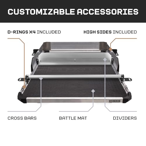 DECKED CargoGlide XL Truck Bed Slide – 2200 lb Capacity, 100% Extension – Heavy-Duty Pickup Cargo Slide for - Outdoor Depot