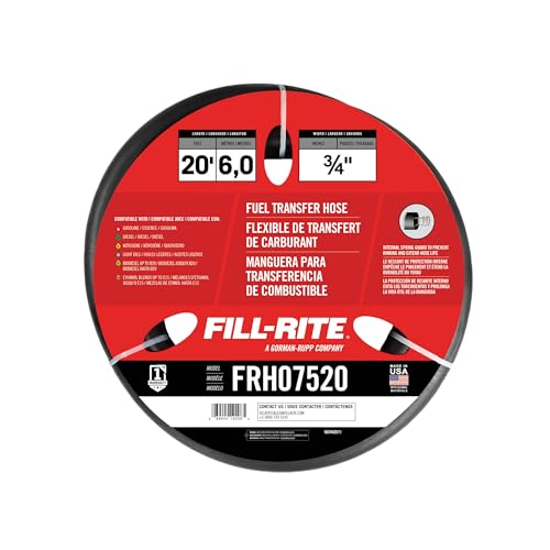 Fill-Rite Fill-Rite FRH07520 3/4" x 20' Fuel Transfer Hose - Outdoor Depot