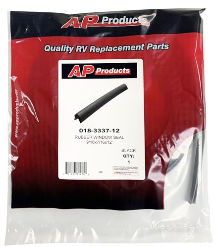 AP Products AP Products 018-3337-12 Rubber Window Seal - 9/16" x 7/16" x 12' - Outdoor Depot