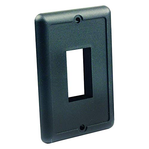 JR Products JR Products 14045 Black Single Switch Plate - Outdoor Depot