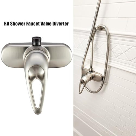 Dura Faucet Dura Faucet Single Lever RV Shower Faucet Valve Diverter for Recreational Vehicle, Motor Home, - Outdoor Depot