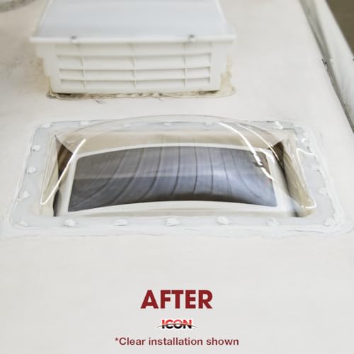 ICON ICON RV Skylight - SL1422S - Smoke, Fits 14"x22" openings, 16"x26" overall, Outer Dome Skylight - Outdoor Depot