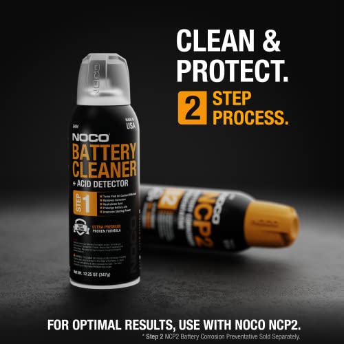 NOCO NOCO E404 12.25 Oz Battery Terminal Cleaner Spray and Corrosion Cleaner with Acid Detector - Outdoor Depot