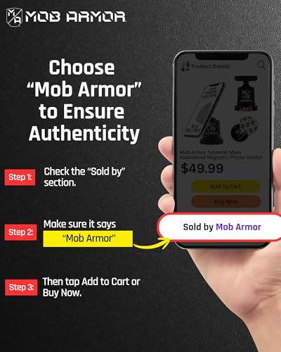 Mob Armor Mob Armor MobNetic Maxx - USA Assembled Magnetic Phone Holder for Car, Magnetic Car Phone Mount, - Outdoor Depot