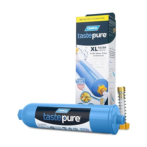 Camco Camco Tastepure XL RV Water Filter - Reliable RV Inline Water Filter with Flexible Hose Protector - - Outdoor Depot