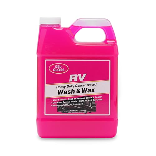 TR Gel GLOSS RV Wash & Wax - Clean, Streak-Free Finish, Reduced Water Spotting, pH Neutral, Concentrated - Outdoor Depot