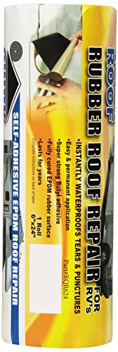 Cofair Cofair RQR624 6"X24" Rubber Quick Roof Patch Kit , Black - Outdoor Depot