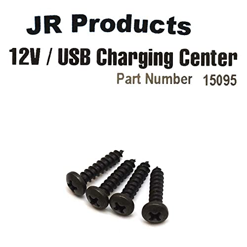 JR Products JR Products 15095 12V/USB Charging Center - Black - Outdoor Depot