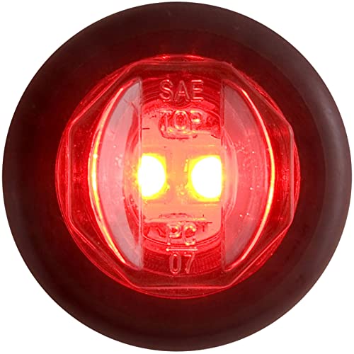 Optronics Led C/M 3/4 Rnd Red Marker Lt Red 2 Diode W/Grmt