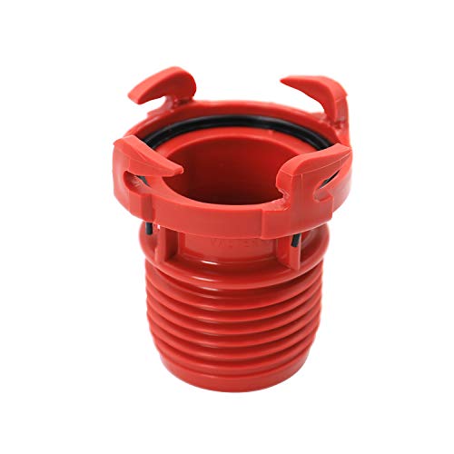 Valterra Valterra F02-3101 RV Drain Hose Connection EZ Coupler Valve Adapter , Red - Outdoor Depot