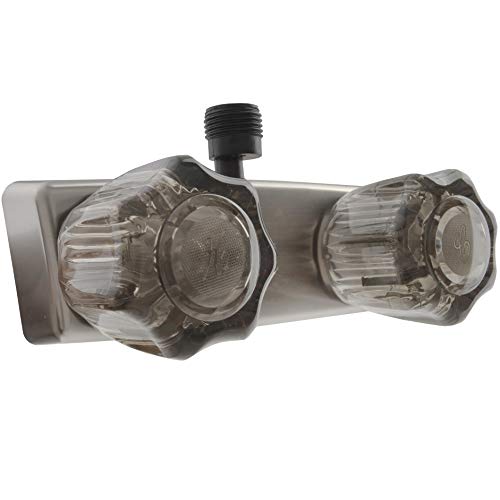Dura Faucet Dura Faucet DF-SA100S-SN RV/Motorhome/Trailer Shower Faucet Valve Diverter with Smoked Acrylic - Outdoor Depot