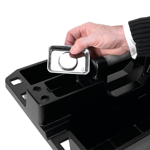 Performance Tool Performance Tool W88995 Portable Supply Caddy and Magnetic Utility Tool Tray,Black - Outdoor Depot