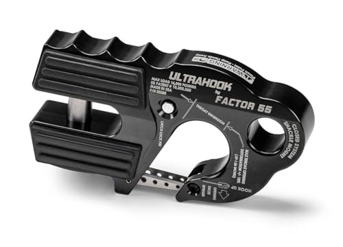 Factor 55 Factor 55 00250-04 Ultrahook Winch Hook Closed System Shackle Max Load 16,000 lbs ULT Strength - Outdoor Depot