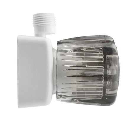 Dura Faucet Dura Faucet DF-SA100S-WT RV/Motorhome/Trailer Shower Faucet Valve Diverter with Smoked Acrylic - Outdoor Depot