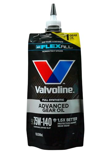 VALVOLINE 889787-EA FlexFill Advanced Full Synthetic 75W-140 Gear Oil 1 Quart Pouch