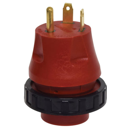 Valterra Mighty Cord Valterra A10-3030DAVP Detachable Adapter Plug - 30AM to 30AF, Red (Carded) - Outdoor Depot