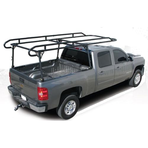 Trailfx Ladder Rack 1500 Pound Capacity MultiFit Powder Coated Black Steel - Outdoor Depot