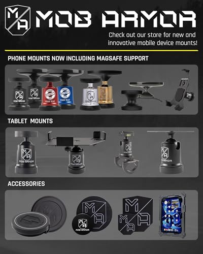 Mob Armor Mob Armor Heavy Duty Magnetic Phone Mount for Car - Universal Car Phone Holder for iPhone & - Outdoor Depot