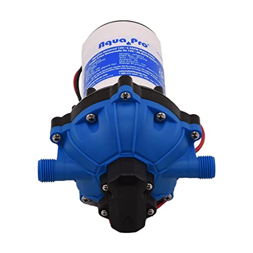 Aquapro Aqua Pro Water Pump 21863, Self-Priming, 5.5 Gpm 12V, Thermal Overload Protection, with 50 Mesh - Outdoor Depot