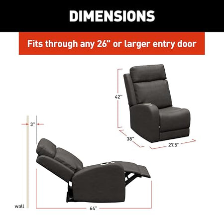 THOMAS PAYNE THOMAS PAYNE Signature Seismic Series McCoy RV Theater Seating Right Arm Recliner with Power - Outdoor Depot