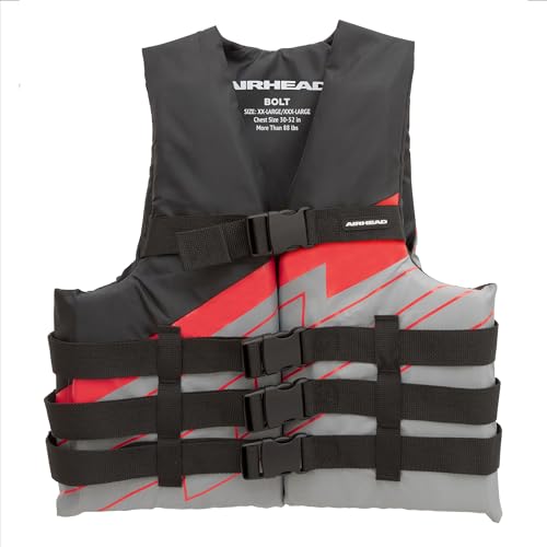 Airhead Bolt Life Vest, Closed Sided PFD, 2XL/3XL