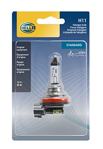 HELLA H11SB Single Blister Standard Halogen Bulb, 12V, 55W