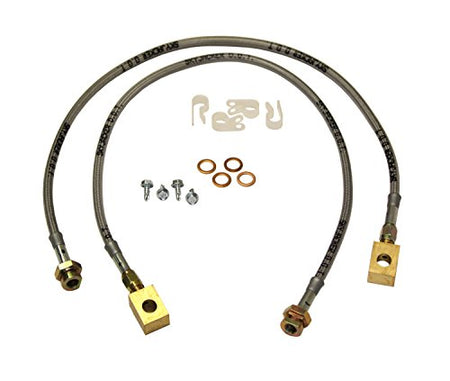 Skyjacker Skyjacker (FBL88) 4"- 6" Stainless Steel Brake Line - Pair,Black - Outdoor Depot