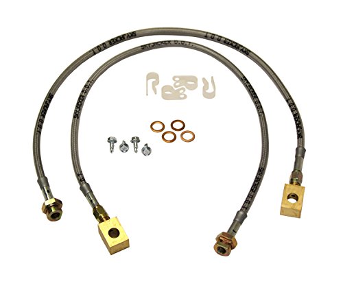 Skyjacker Skyjacker (FBL88) 4"- 6" Stainless Steel Brake Line - Pair,Black - Outdoor Depot
