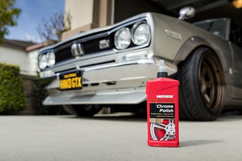 Mothers Mothers California Gold Chrome Polish, 12 oz. — Cleans & Brightens Chrome Bumpers, Wheels, Trim & - Outdoor Depot