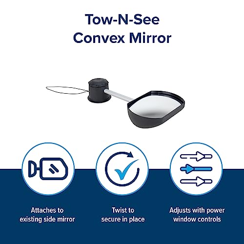 Camco Camco Tow-N-See Mirror | Features Quick and Simple Installation & Attaches to Existing Side Mirror | - Outdoor Depot