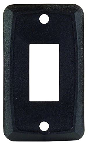 JR Products JR Products 12855 Black Single Switch Face Plate - Outdoor Depot