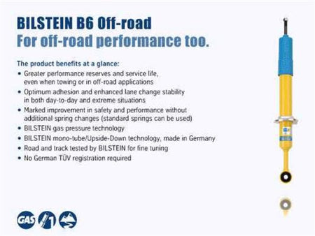 Bilstein Bilstein 24-238526 Shock Absorber , Yellow - Outdoor Depot