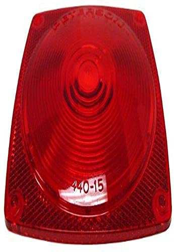 Perterson Peterson Manufacturing 440-15 Replacement Lens for Combination Tail Light Red 4.5 inches - Outdoor Depot