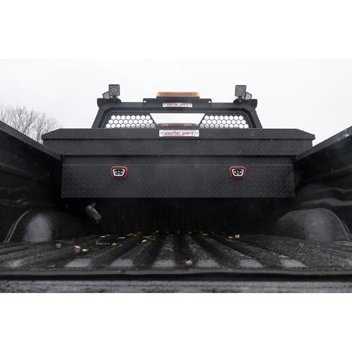 Weather Guard Weather Guard Model 127-52-04 Saddle Box, Aluminum, Full Standard, Textured Matte Black, 11.0 - Outdoor Depot