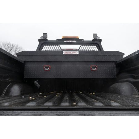 Weather Guard Weather Guard Model 127-52-04 Saddle Box, Aluminum, Full Standard, Textured Matte Black, 11.0 - Outdoor Depot