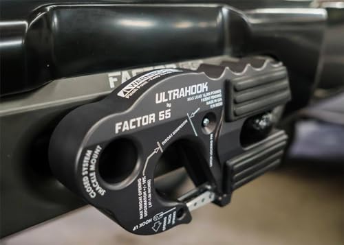 Factor 55 Factor 55 00250-04 Ultrahook Winch Hook Closed System Shackle Max Load 16,000 lbs ULT Strength - Outdoor Depot