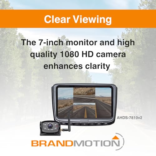 Brandmotion Brandmotion Wireless Observation IR Camera System with 7″ HD Monitor | Compatible with RAM 1500 - Outdoor Depot
