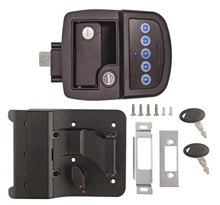 AP Products Bauer AP Products 013-5091 Keyed-A-Like Bluetooth Electric Towable Lock - RH,Black - Outdoor Depot