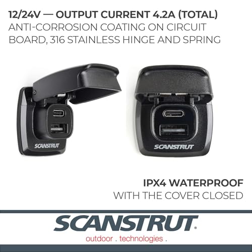Scanstrut Scanstrut Flip Pro Fast Charge Dual USB Socket - Outdoor Depot