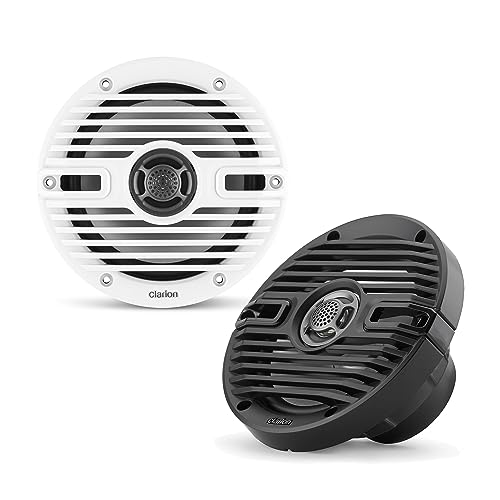 Clarion Clarion CMS-651-CWB 6.5-inch Coaxial Marine Speakers 30W RMS Power handling 1/2-inch (13 mm) Polymer - Outdoor Depot