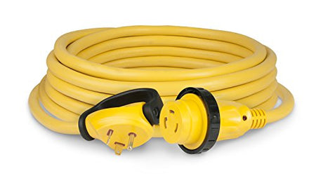 Marinco ParkPower by Marinco 25SPP.RV 30 Amp 125V Swivel Handle RV Power Cord, Yellow, 25' - Outdoor Depot