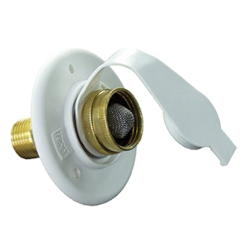 JR Products JR Products 160-85-A-26-A Polar White City Water Flange with 1/2" MPT - Outdoor Depot